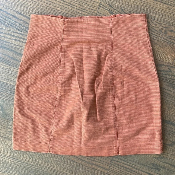 Free People Button Front Cotton Blend Skirt/ Every Minute Every Hour Mini Skirt - Picture 11 of 12